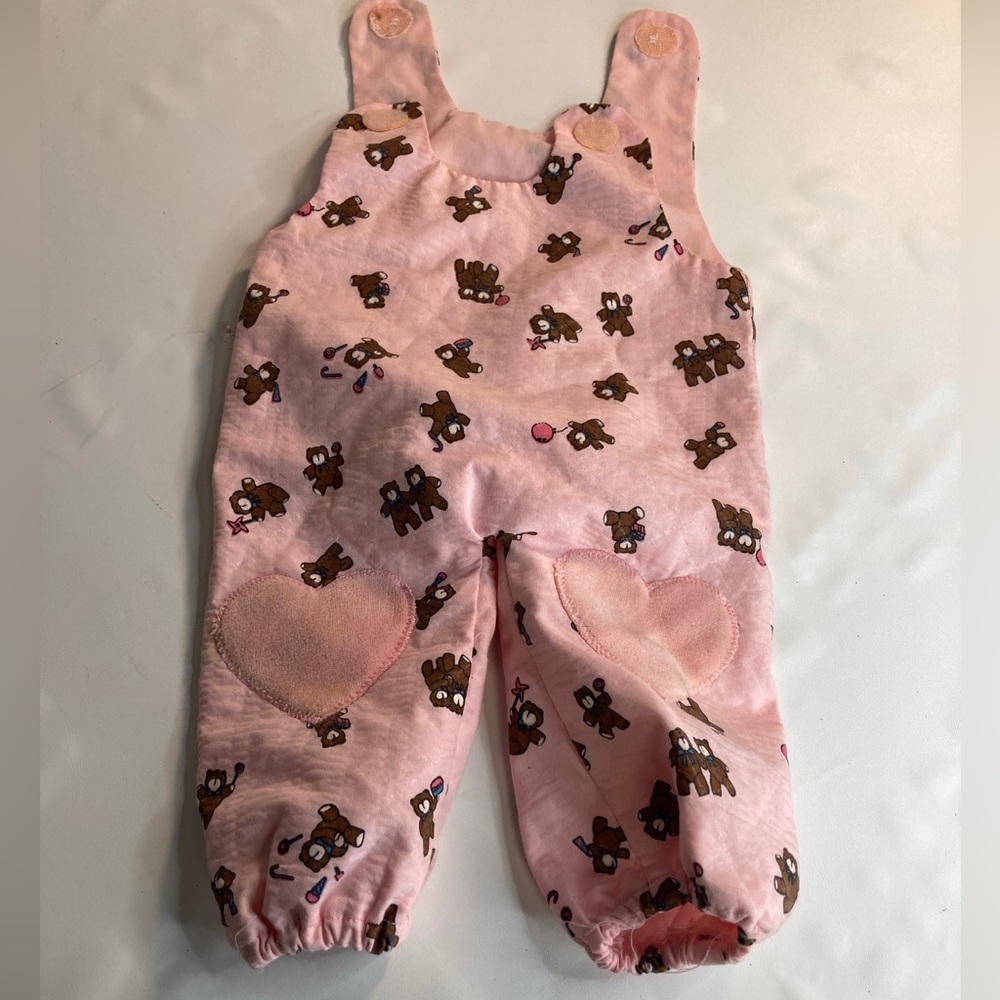 Galoob Baby Talk Doll Jumper ONLY Original Coveralls Teddy Bear Print 1985